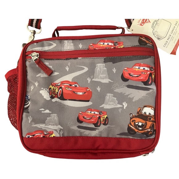 NWT Pottery Barn Kids Disney Cars Movie Cold Pack Lunch Bag Lunchbox Pixar Rare - Picture 2 of 12